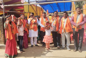 सलैया में एकादशी कार्तिक उद्यापन को लेकर निकाली गई कलशयात्रा