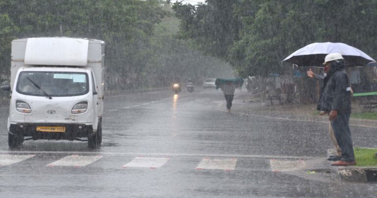झारखंड में तीन दिन भारी बारिश, ऑरेंज अलर्ट जारी