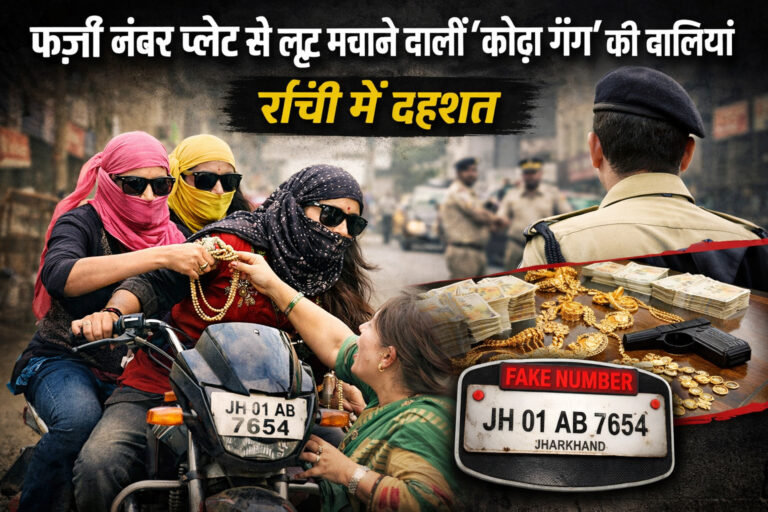 रांची लूटकांड: बाइक पर फर्जी नंबर, कोढ़ा गैंग की महिला सदस्य सक्रिय