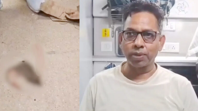 फर्स्ट एसी कोच में चूहों का आतंक, पूर्व विधायक का वीडियो वायरल