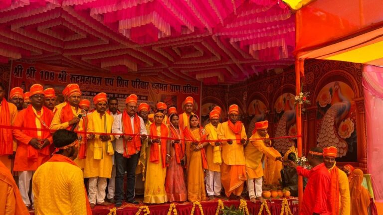 भव्य रुद्र महायज्ञ का भव्य हुआ शुभारंभ,विधायक समेत कई गणमान्य हुए शामिल