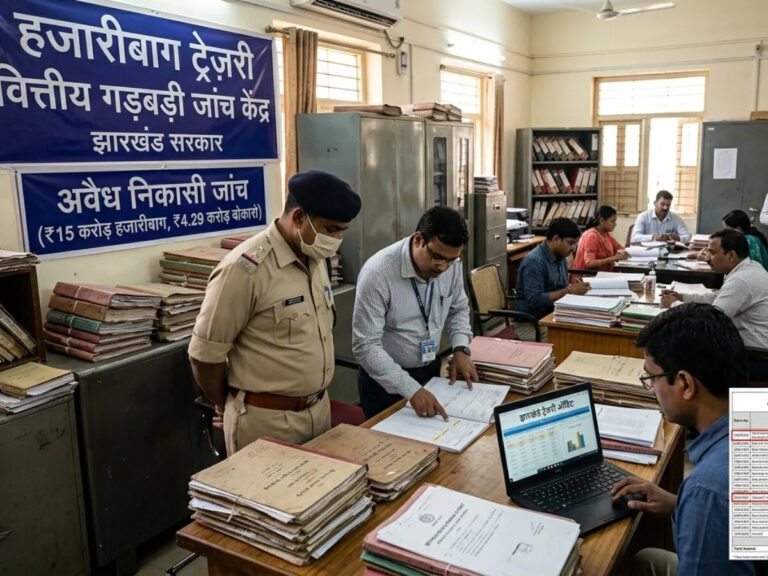 हजारीबाग ट्रेजरी घोटाला: 15 करोड़ से ज्यादा की अवैध निकासी