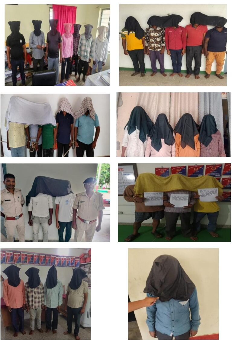 कोडरमा में 'ऑपरेशन ऑल आउट-3' की बड़ी कार्रवाई, 43 वारंटी और फरार अभियुक्त गिरफ्तार