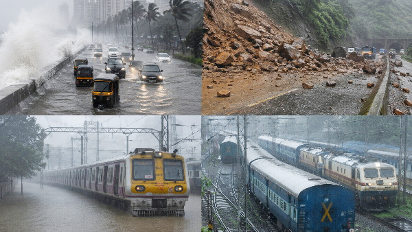 मूसलाधार बारिश से मुंबई बेहाल, 16 ट्रेनें रद्द, मुंबई-पुणे मार्ग पर भूस्खलन मूसलाधार बारिश से मुंबई बेहाल, 16 ट्रेनें रद्द, मुंबई-पुणे मार्ग पर भूस्खलन