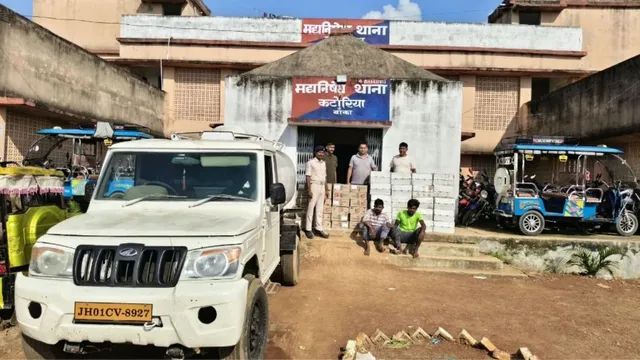 बांका में तेल टैंकर के गुप्त चैंबर से 637 लीटर विदेशी शराब बरामद