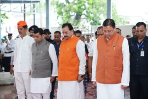 CM धामी ने खटीमा गोलीकांड के शहीदों को किया नमन, परिजनों का सम्मान