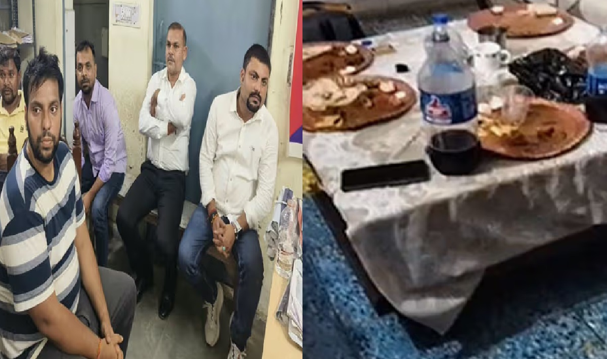 मोतिहारी में बंद कमरे में कथित शराब पार्टी