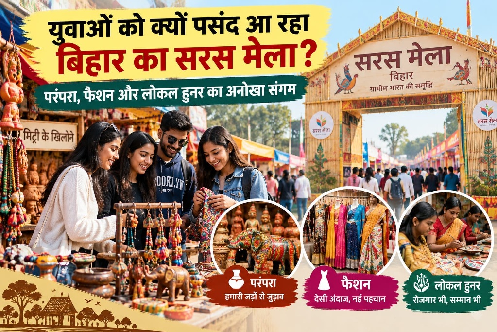 युवाओं को क्यों पसंद आ रहा बिहार का सरस मेला