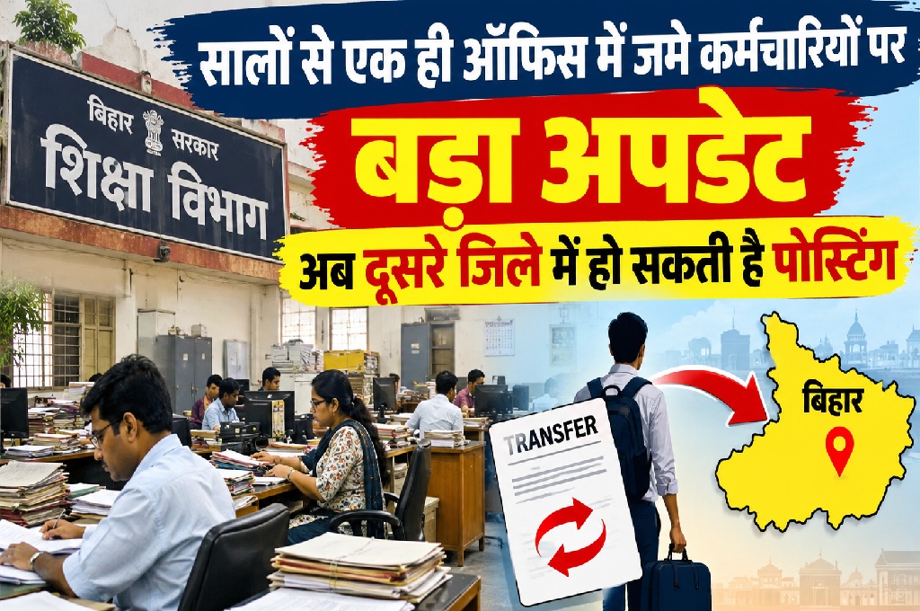 सालों से एक ही ऑफिस में जमे कर्मचारियों पर बड़ा अपडेट