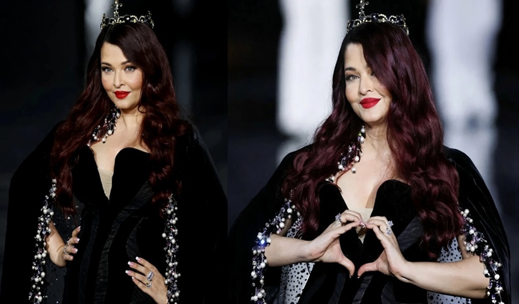 Paris Fashion Week में ऐश्वर्या राय का रॉयल अंदाज