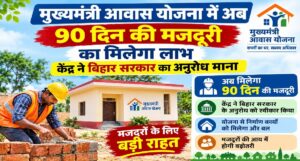 मुख्यमंत्री आवास योजना में अब 90 दिन की मजदूरी का मिलेगा लाभ