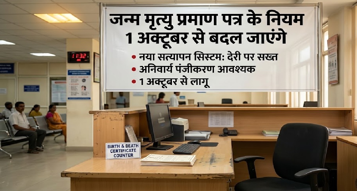 1 अक्टूबर से बदल जाएंगे जन्म-मृत्यु प्रमाण पत्र के नियम