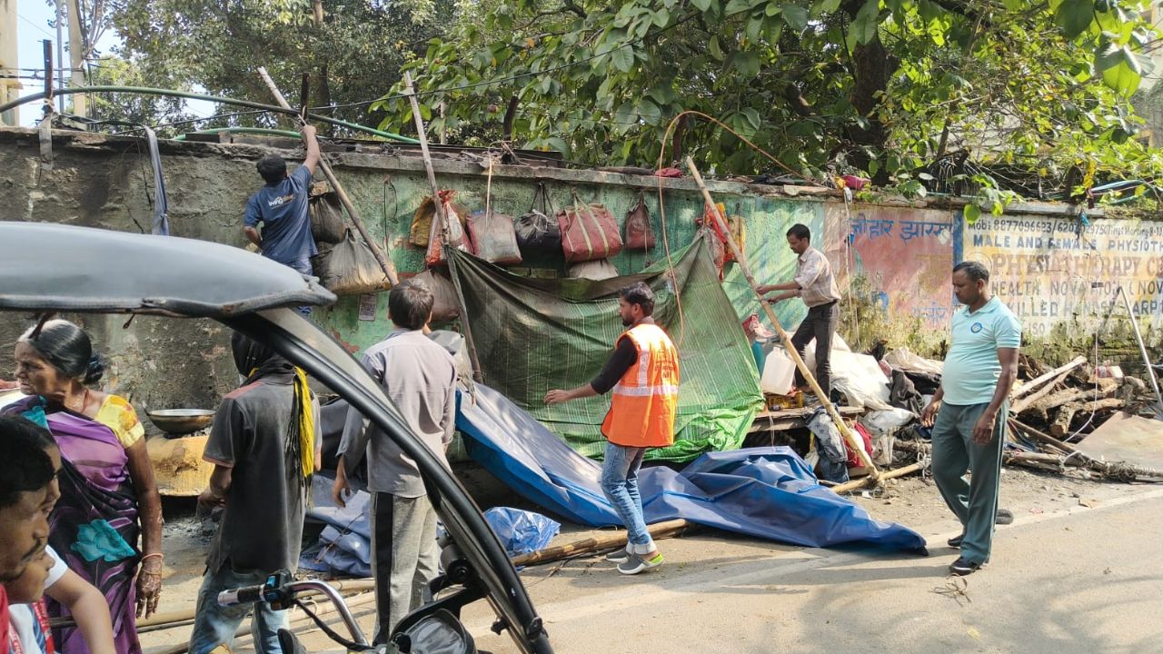 निगम ने तालाबों के आसपास हटाया अतिक्रमण