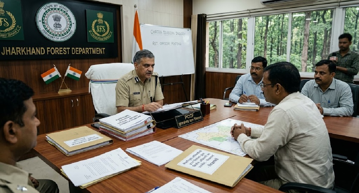 झारखंड वन विभाग में रिटायरमेंट के बाद भी अधिकारियों से काम लेने का आरोप