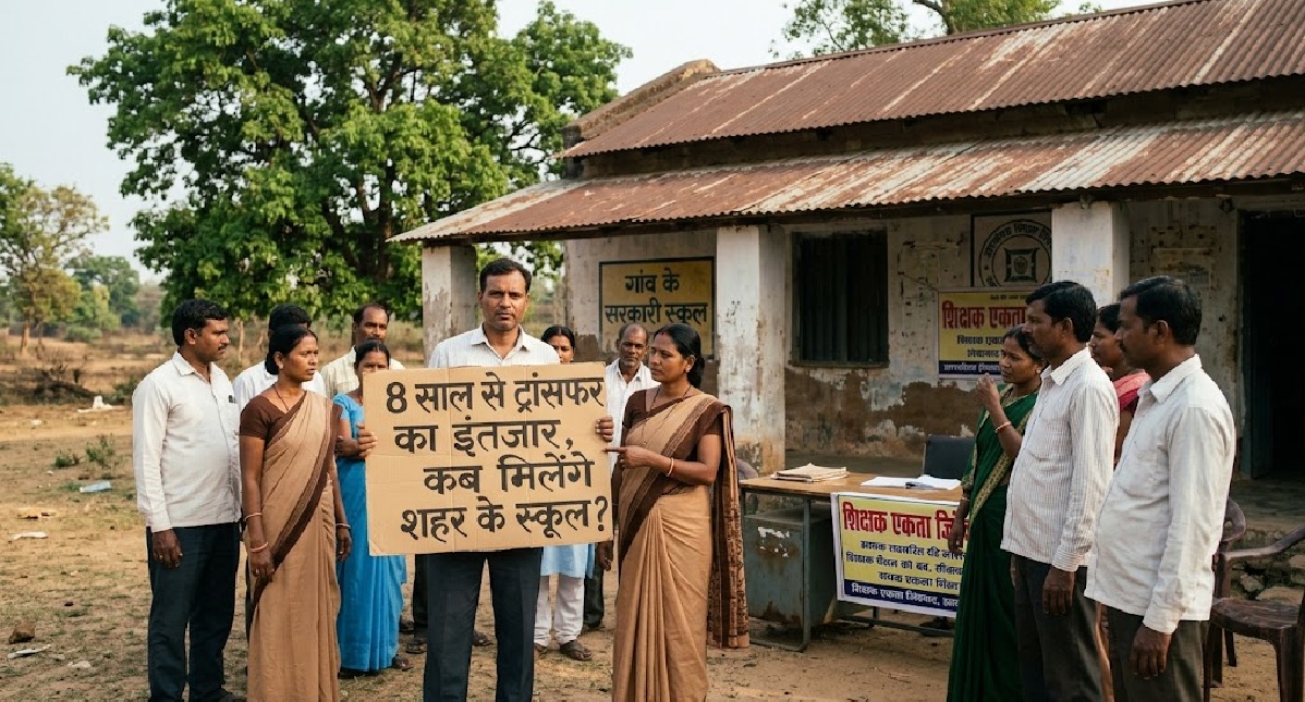 8 साल बाद भी गांव से शहर नहीं पहुंच सके शिक्षक