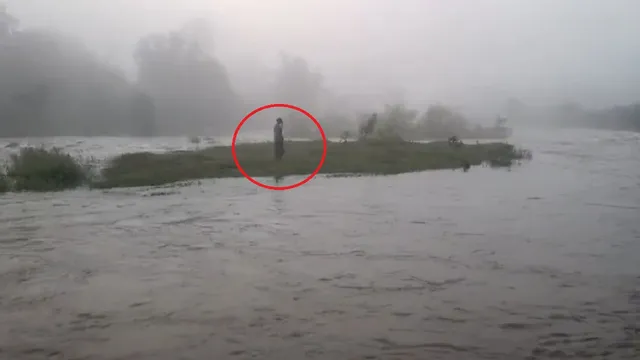 टापू पर फंसी महिला की ऐसे बची जान