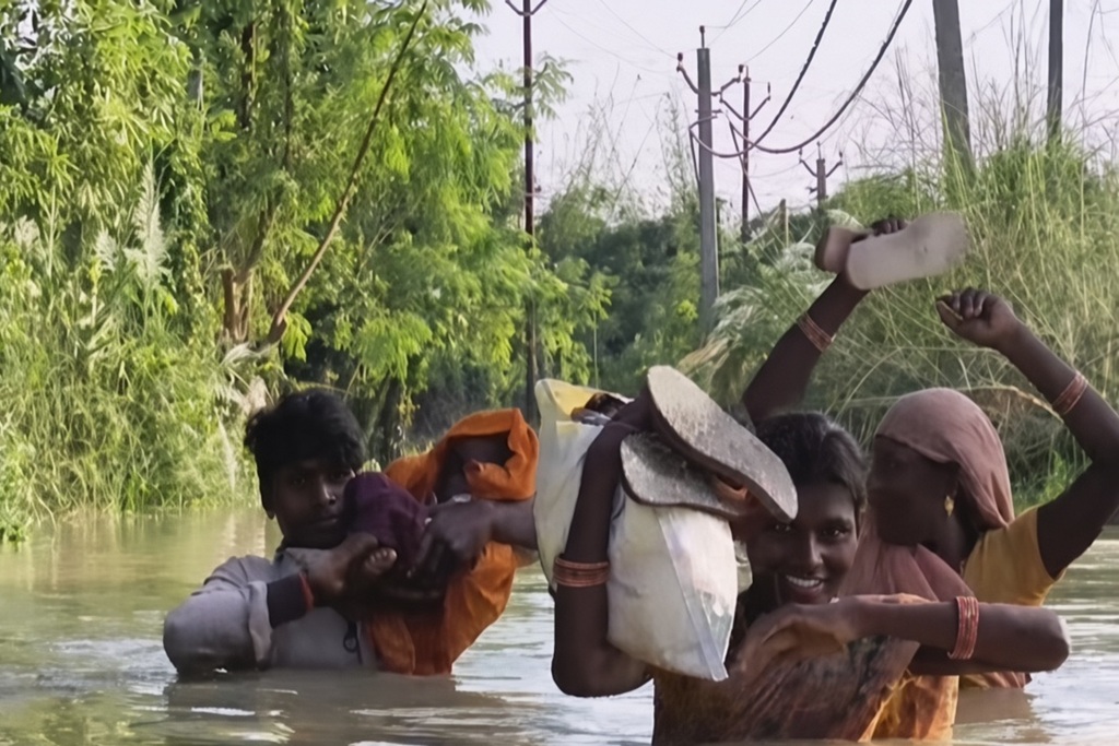 मुजफ्फरपुर में बागमती का कहर, खतरे के निशान से 1.30 मीटर ऊपर नदी