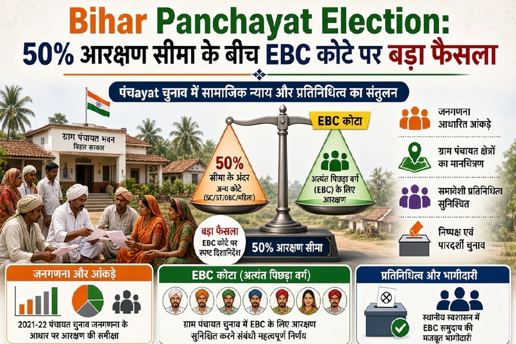 बिहार पंचायत चुनाव में EBC आरक्षण पर बड़ा अपडेट