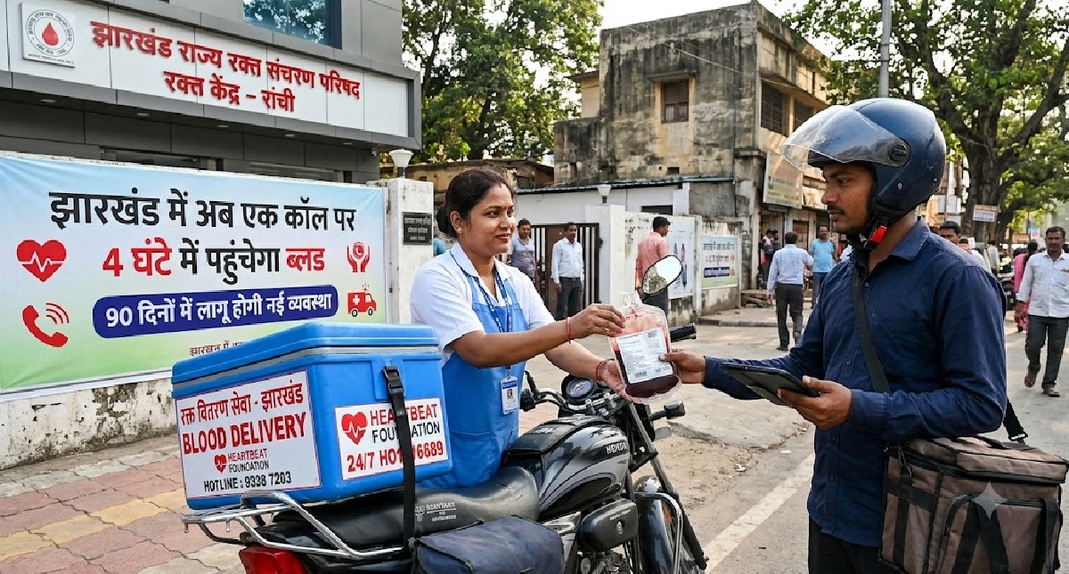 झारखंड में अब एक कॉल पर 4 घंटे में पहुंचेगा ब्लड