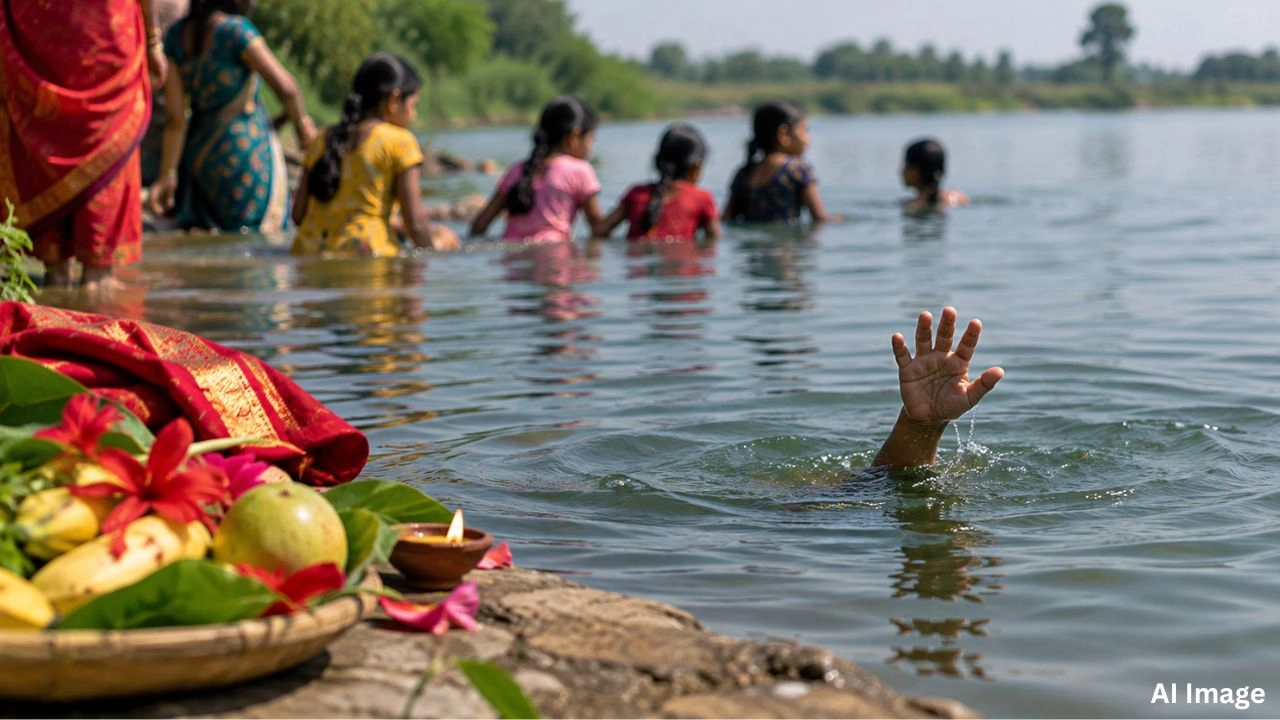 जितिया विसर्जन के दौरान तालाब में डूबा 13 वर्षीय किशोर