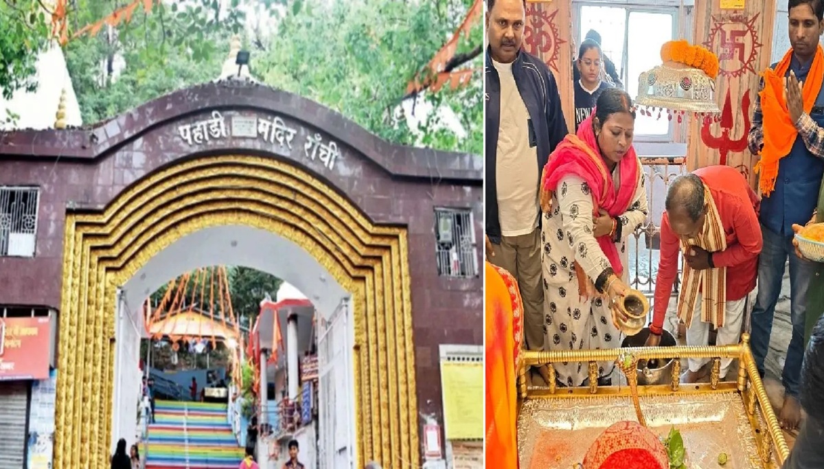 पहाड़ी मंदिर में महापौर ने की पूजा-अर्चना