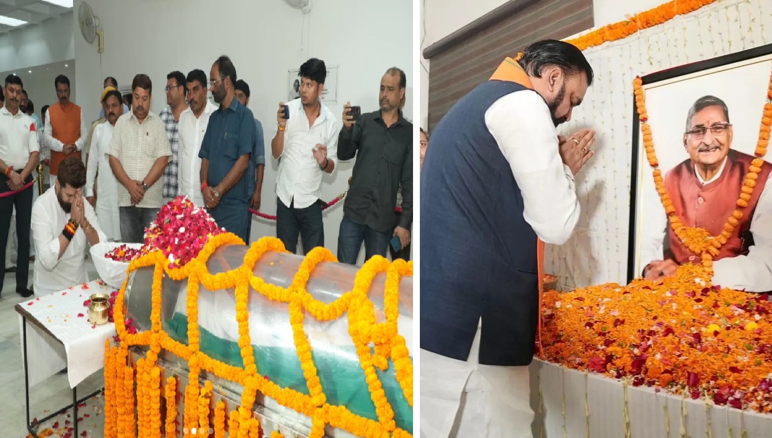 आरके सिन्हा के अंतिम दर्शन को उमड़े दिग्गज नेता