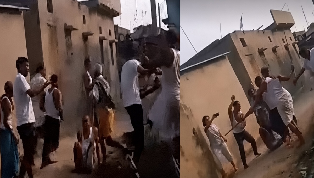 CO के सामने रिटायर्ड SI की पिटाई