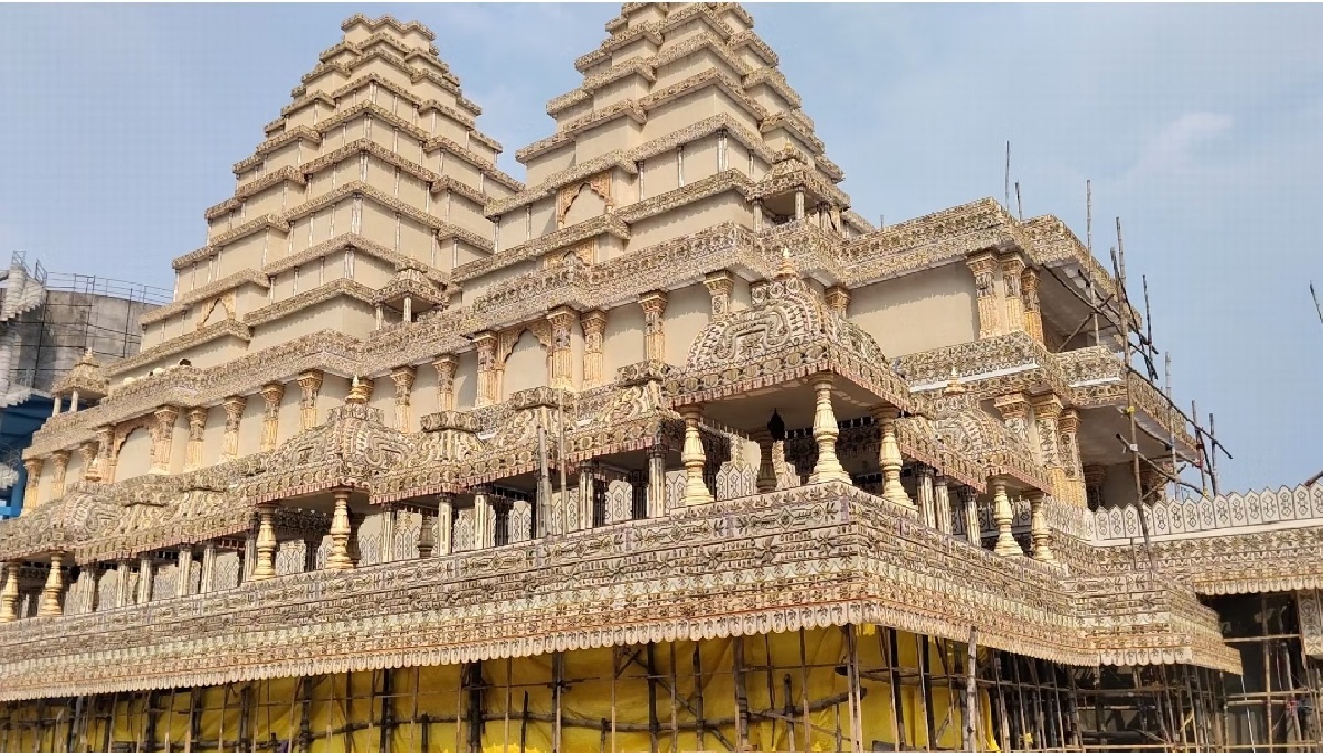 रांची के अपर बाजार स्थित दुर्गा पूजा पंडाल