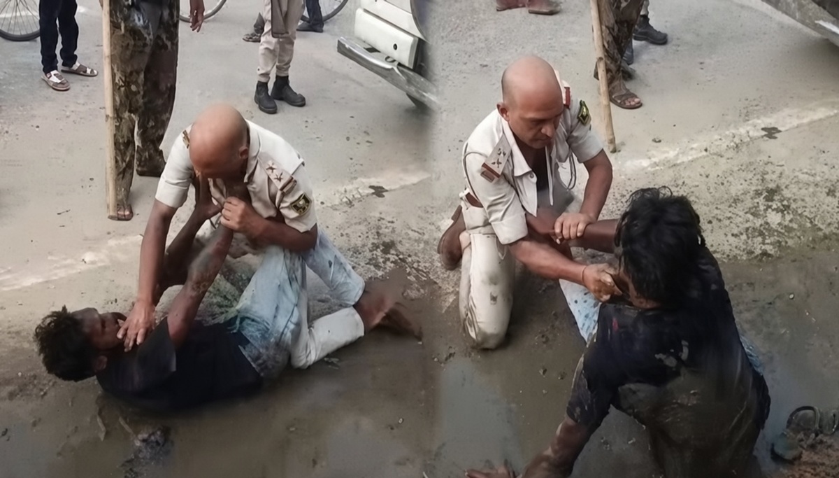 सड़क पर हाथापाई का वीडियो वायरल