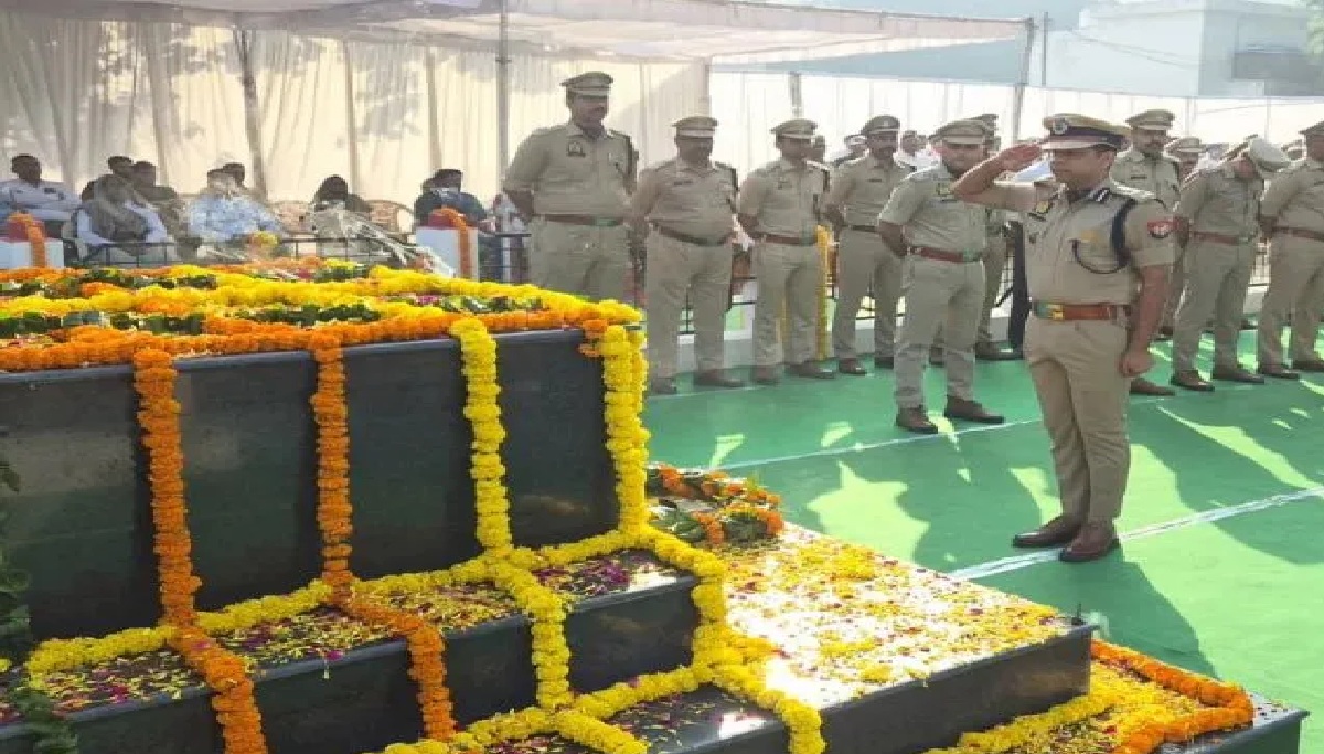 पुलिस संस्मरण दिवस पर शहीद जवानों को नमन