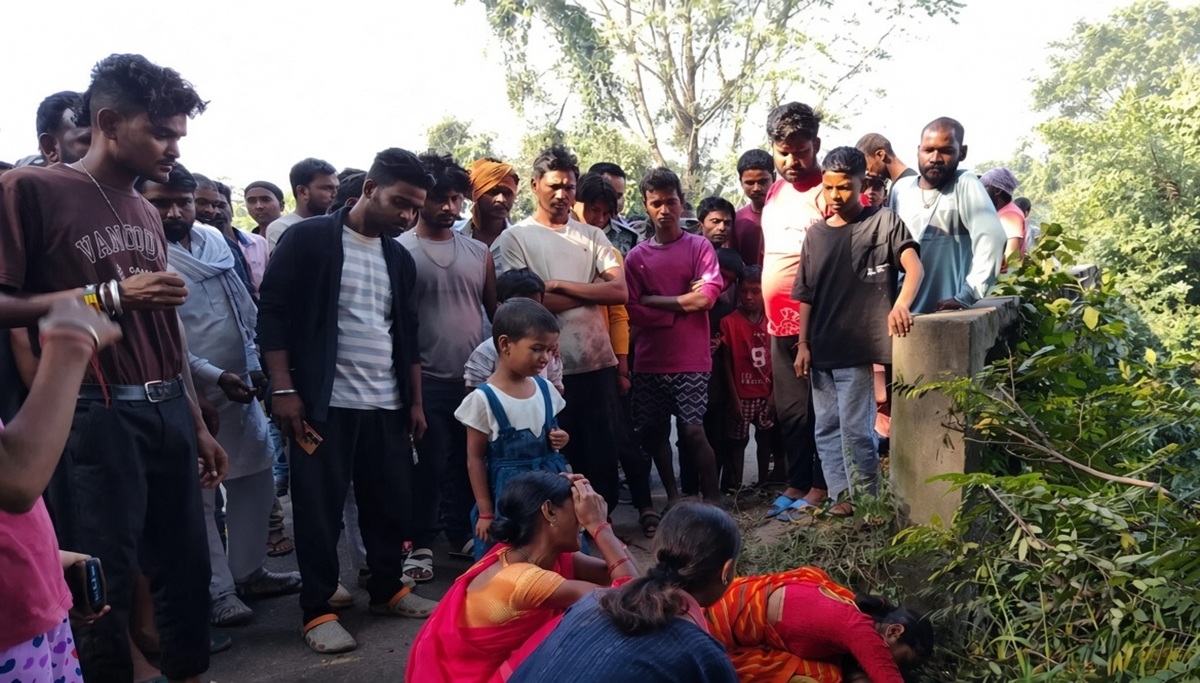 ग्रामीणों ने किया सड़क जाम
