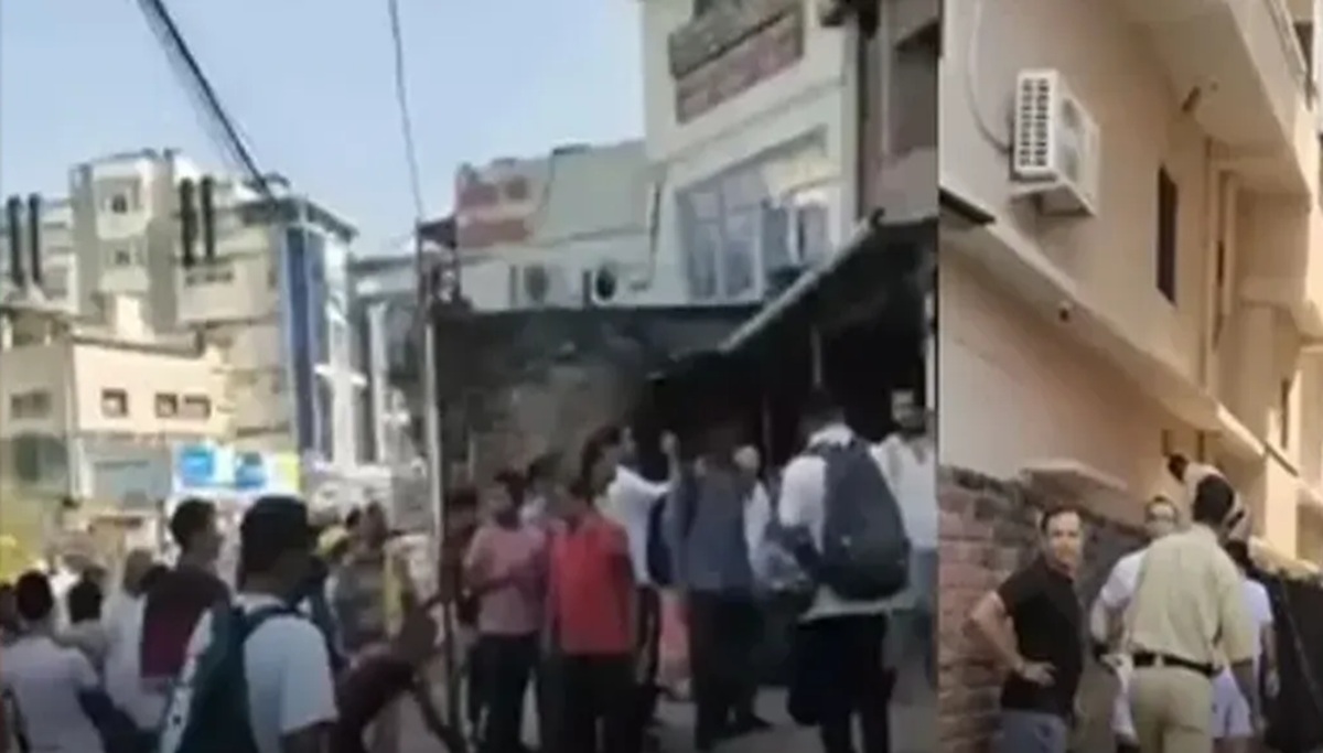 धुएं का गुबार देख मची अफरा-तफरी