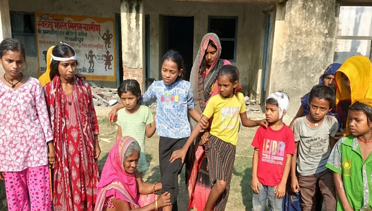 बच्चों पर गिरा छत का प्लास्टर; करीब एक दर्जन घायल
